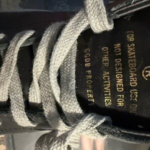Golden Goose Black Sneakers with Gray Laces